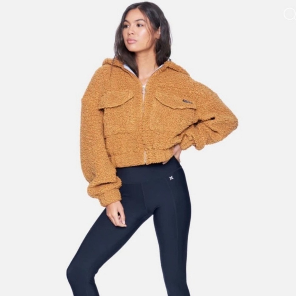 Hurley Cozy Brown Teddy Jacket